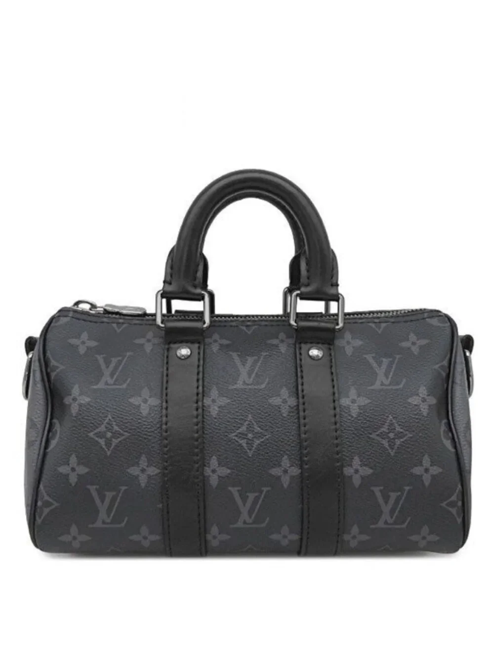 Louis Vuitton 2-Way Bag Keepall Bandouliere 25 Leather Monogram Eclipse Reverse